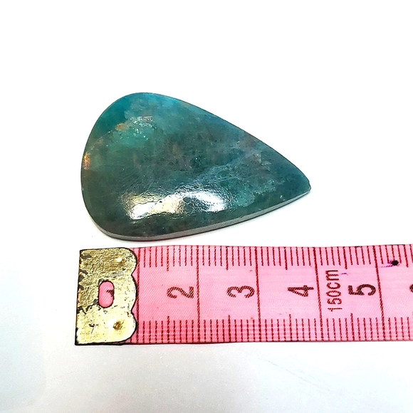 Apatite tear drop cabochon - Jewelry crystal lot #011 - Picture 3 of 5